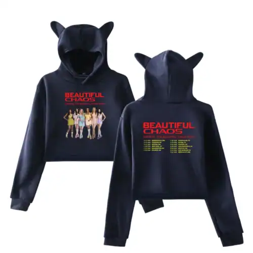 Katseye Beautiful Chaos Cropped Hoodie #1