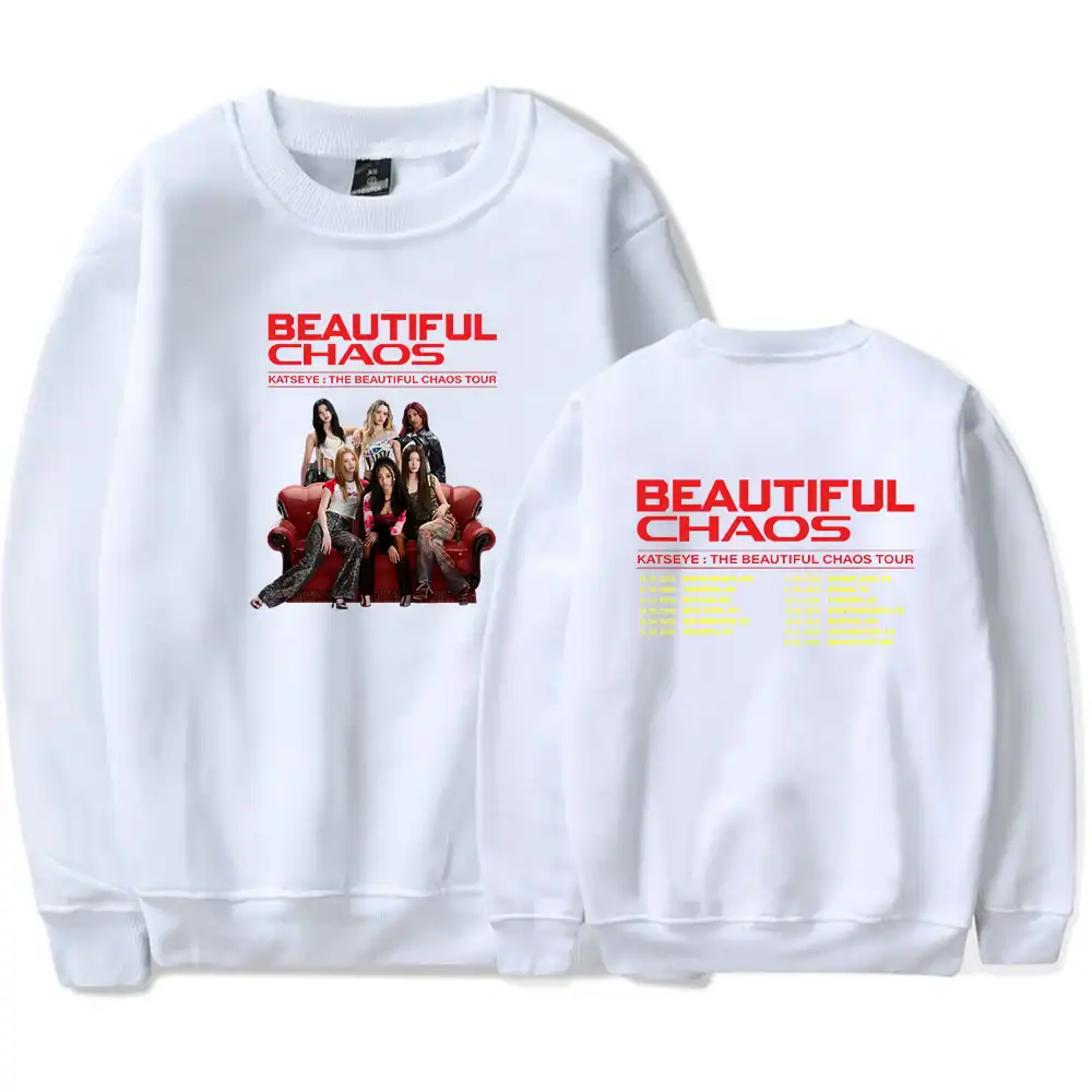 Kpop merch sweatshirt featuring the girl group in a bold graphic design.