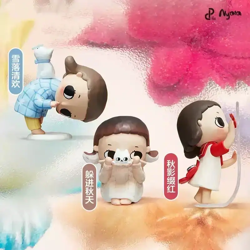 Cute K-pop merch with adorable chibi characters and vibrant colors for fans of Korean pop culture.