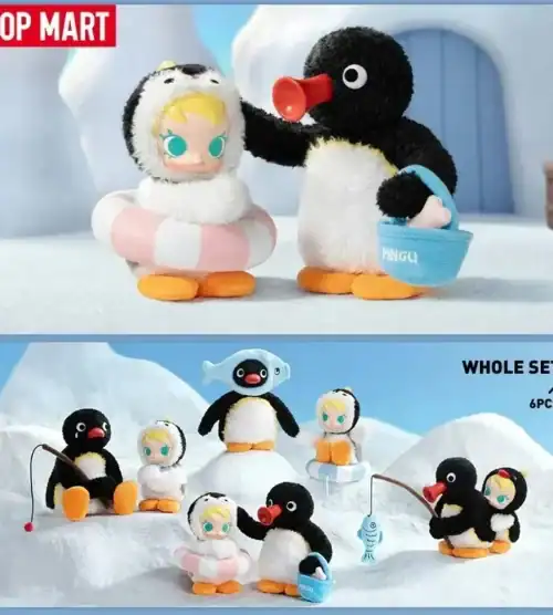 POP MART Baby Molly X Pingu Happy Fishing Series