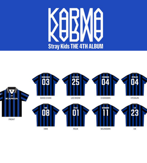 Stray Kids Karma Ceremony V-Neck Uniform T-Shirt