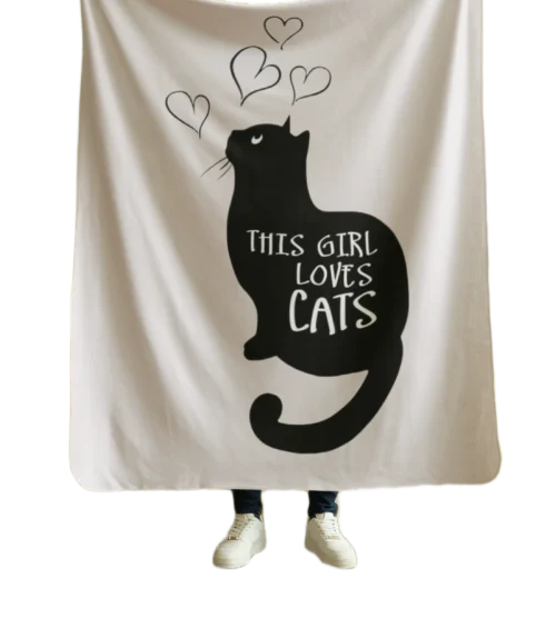 This Girl Loves Cats Blanket #31