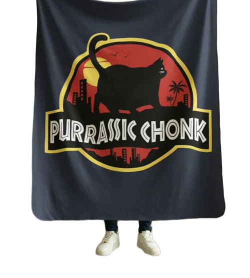 Purrassic Chonk Blanket #35
