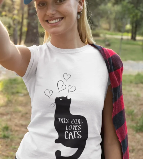 This girl loves cats T-Shirt #24