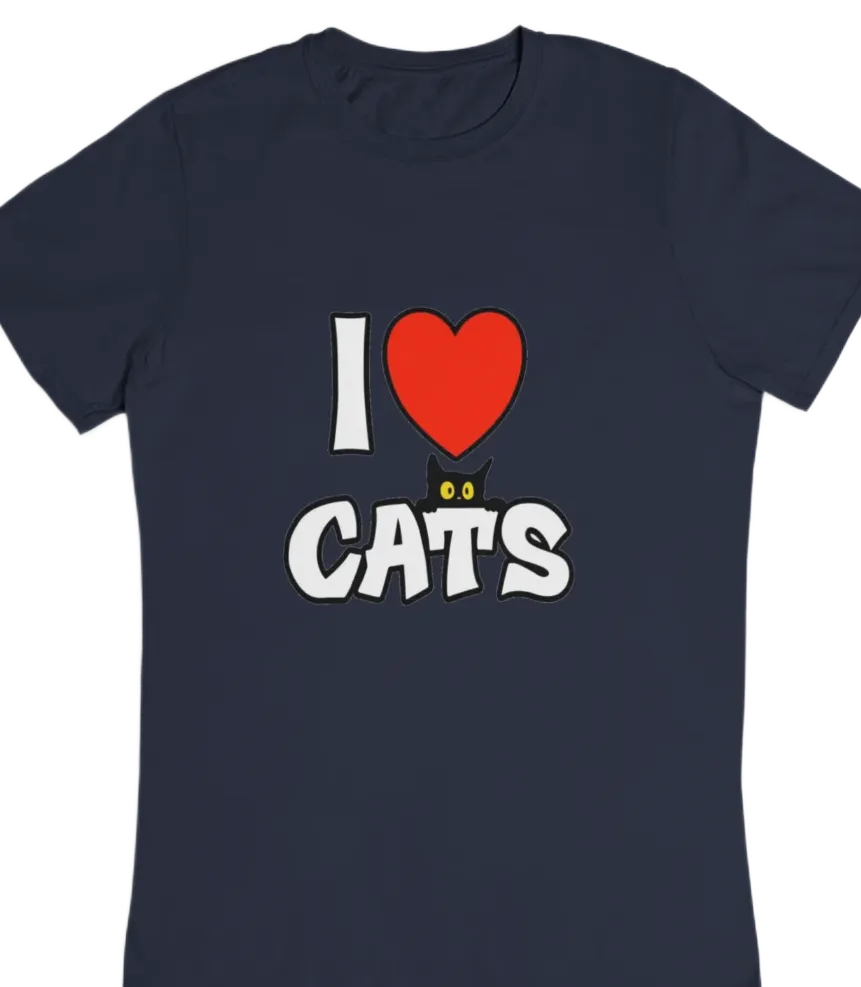 I Love Cats T-Shirt #25 - Image 3