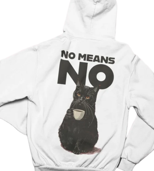 Void Cat "NO MEANS NO" Hoodie #35