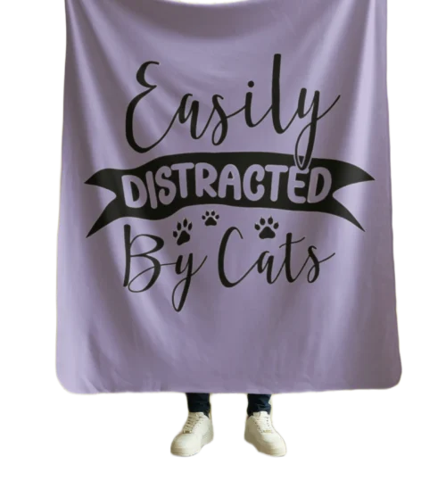 Easily Distracted by Cats Blanket #6