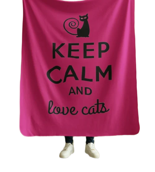 Keep calm and love cats Blanket #10