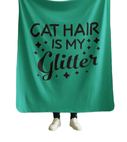 Cat hair is my Glitter Blanket #13