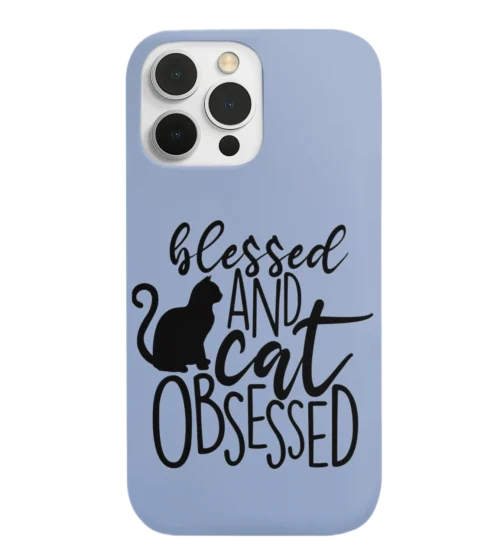 Blessed and Cat Obsessed Void Cat Phone Case #15