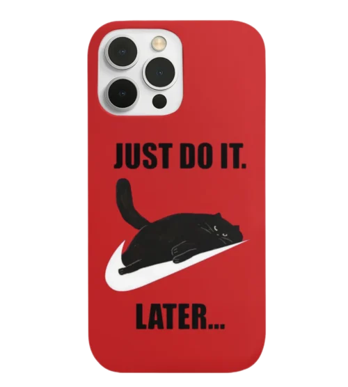 Just Do it Later Void Cat Phone Case #6