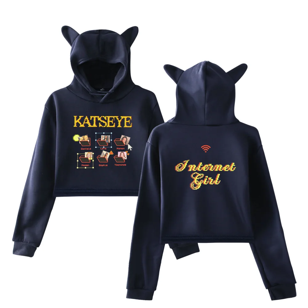 Katseye Cropped Hoodie #6 - Image 3