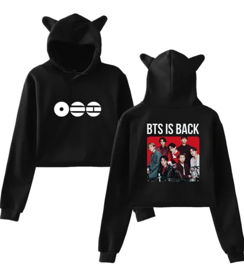 BTS Cropped Hoodie #4