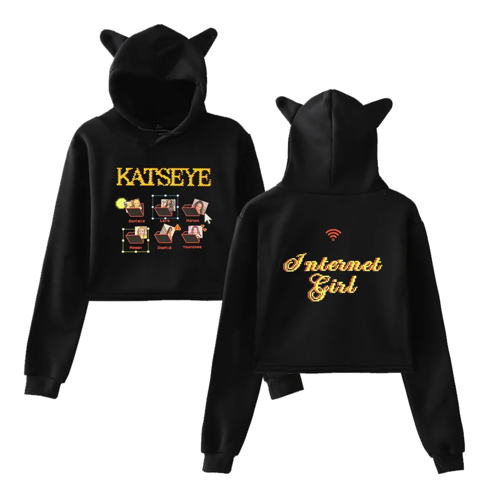 Katseye Cropped Hoodie #6 - Image 2