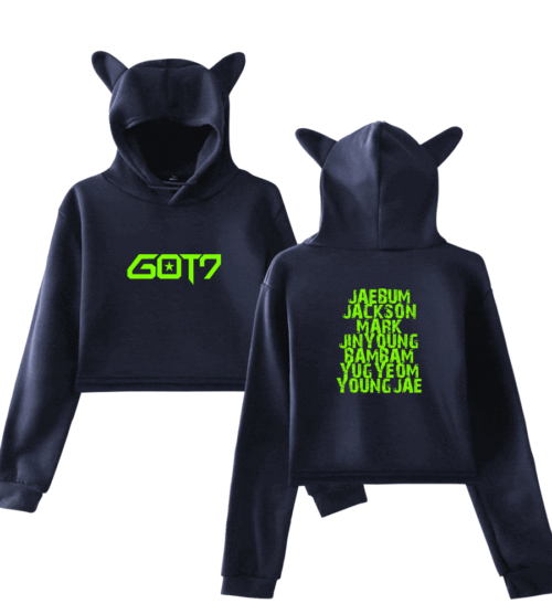 Got7 Cropped Hoodie #2