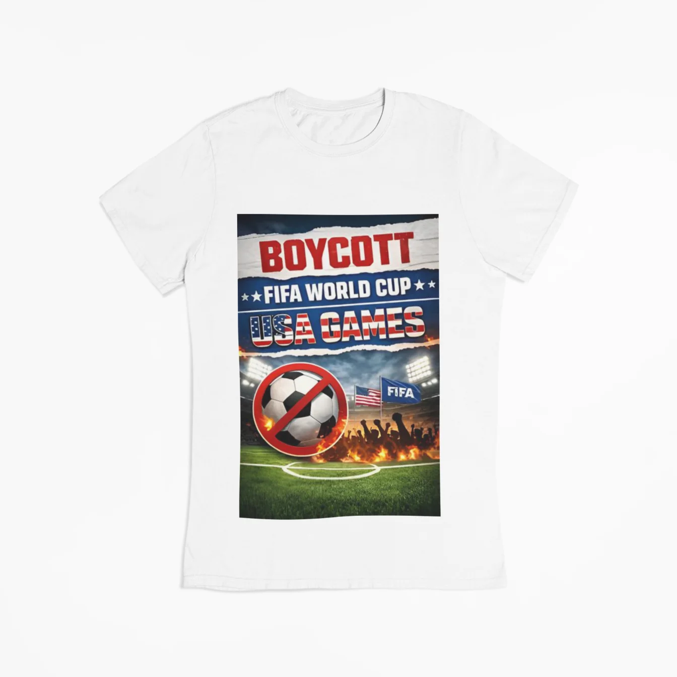 Boycott Fifa T-Shirt #6 - Image 3