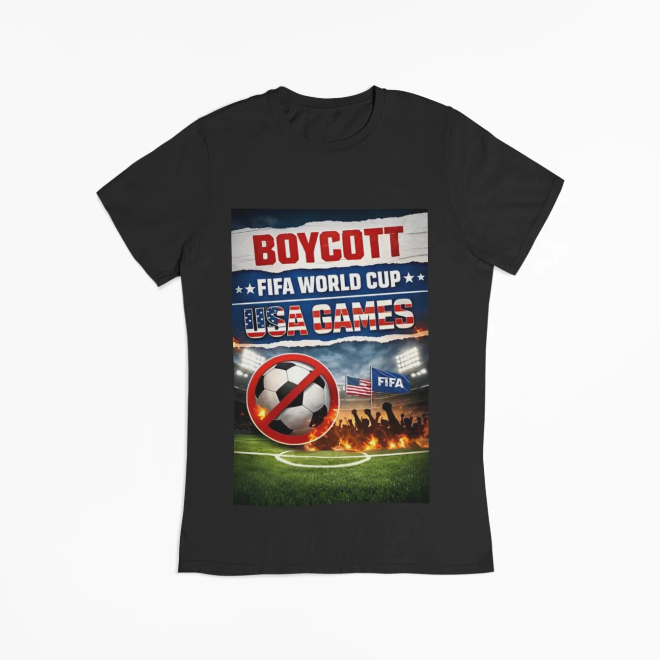 Boycott Fifa T-Shirt #6 - Image 5