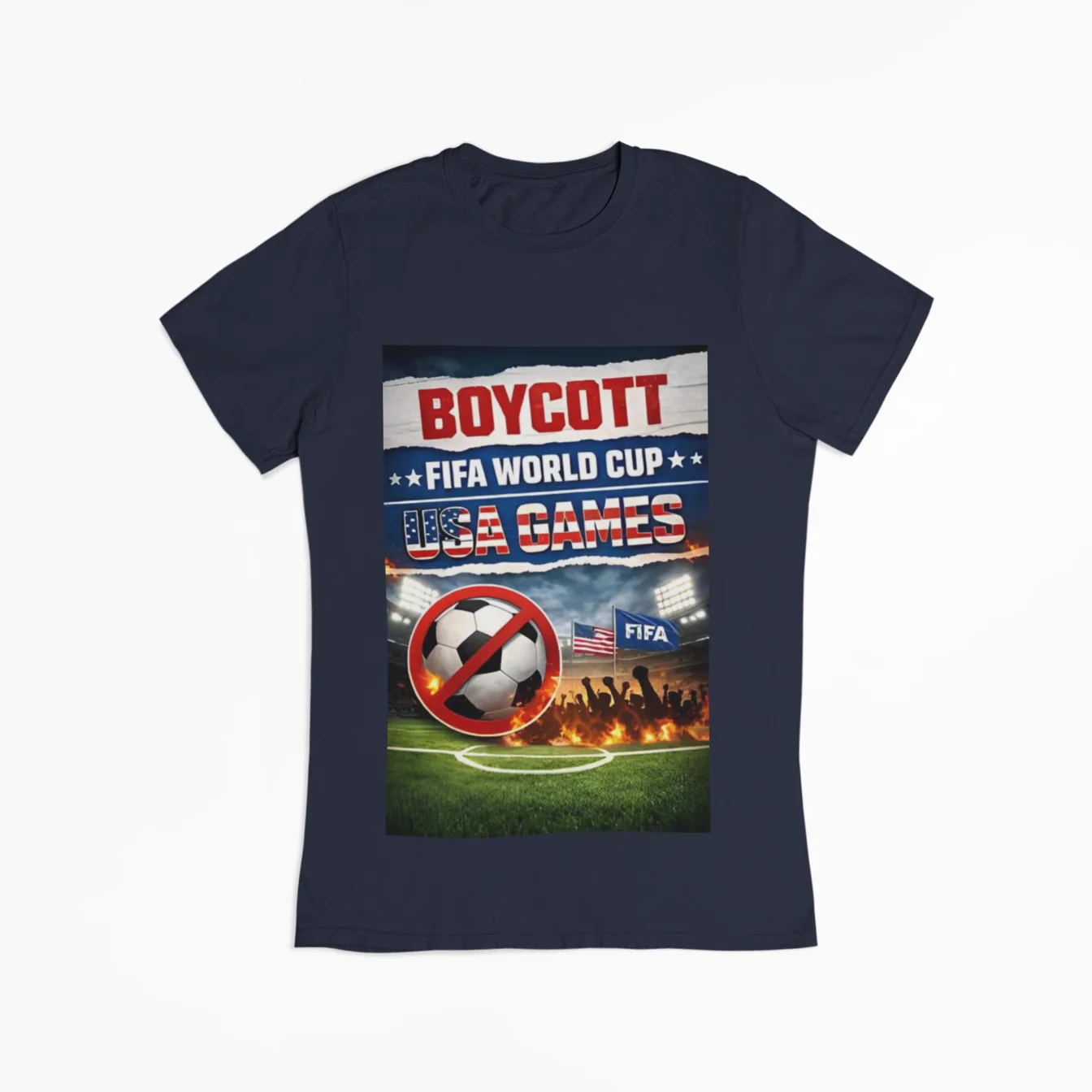 Boycott Fifa T-Shirt #6 - Image 4