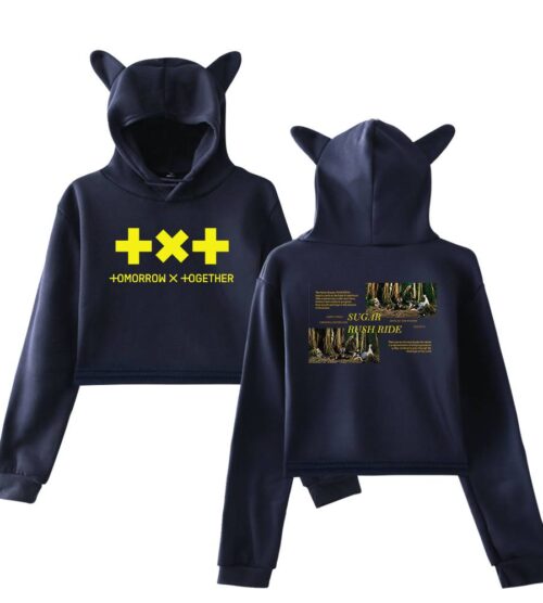 TXT Cropped Hoodie #2