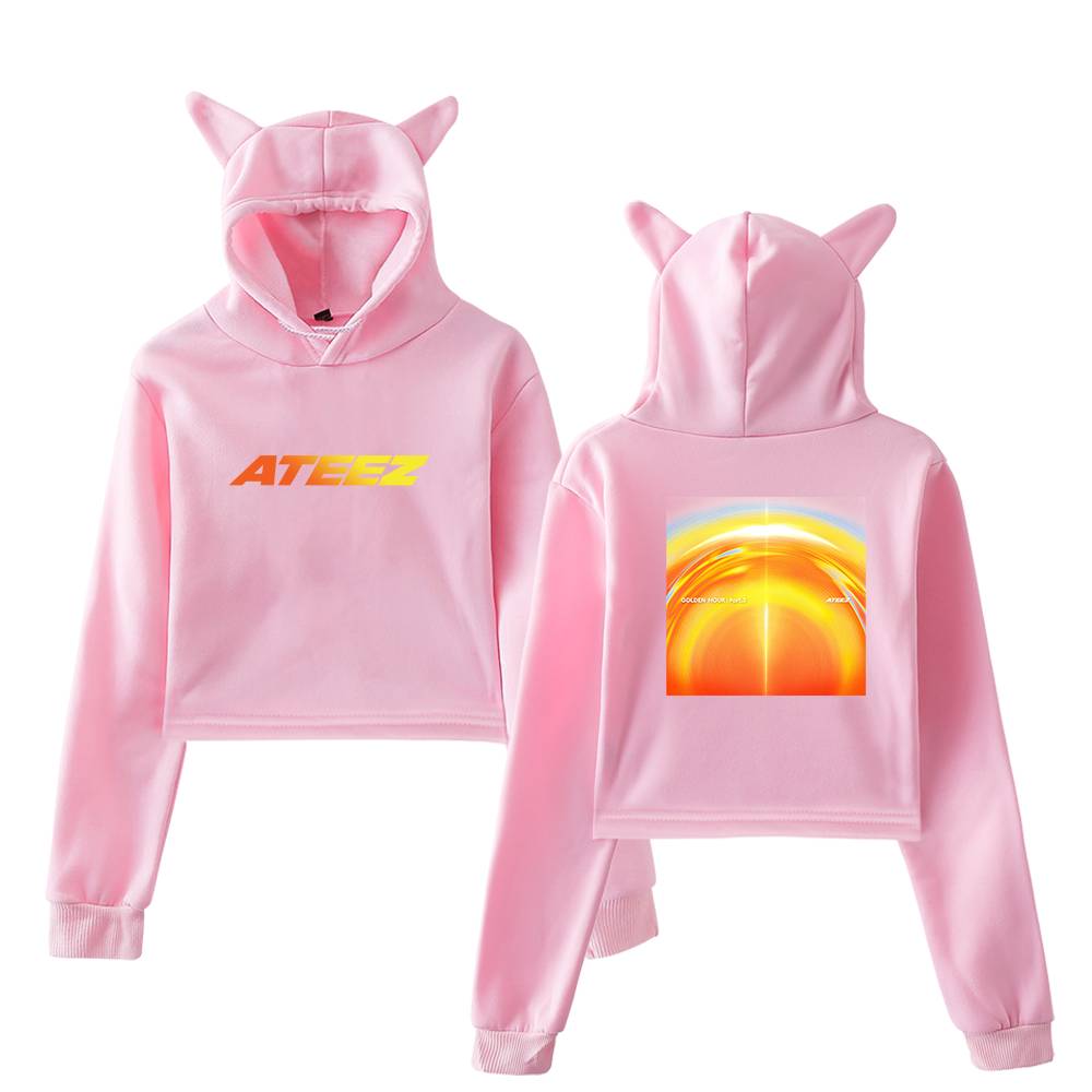 Ateez Cropped Hoodie #1 - Image 5