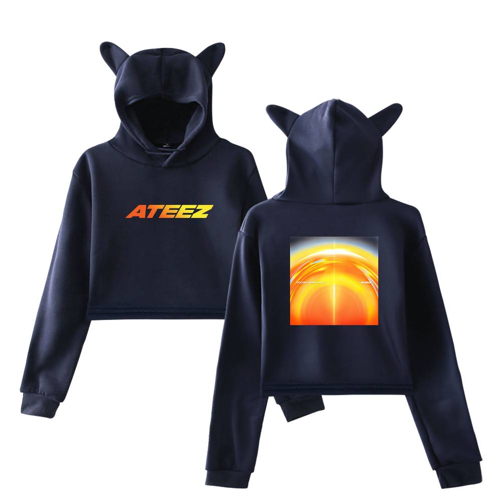Ateez Cropped Hoodie #1 - Image 3