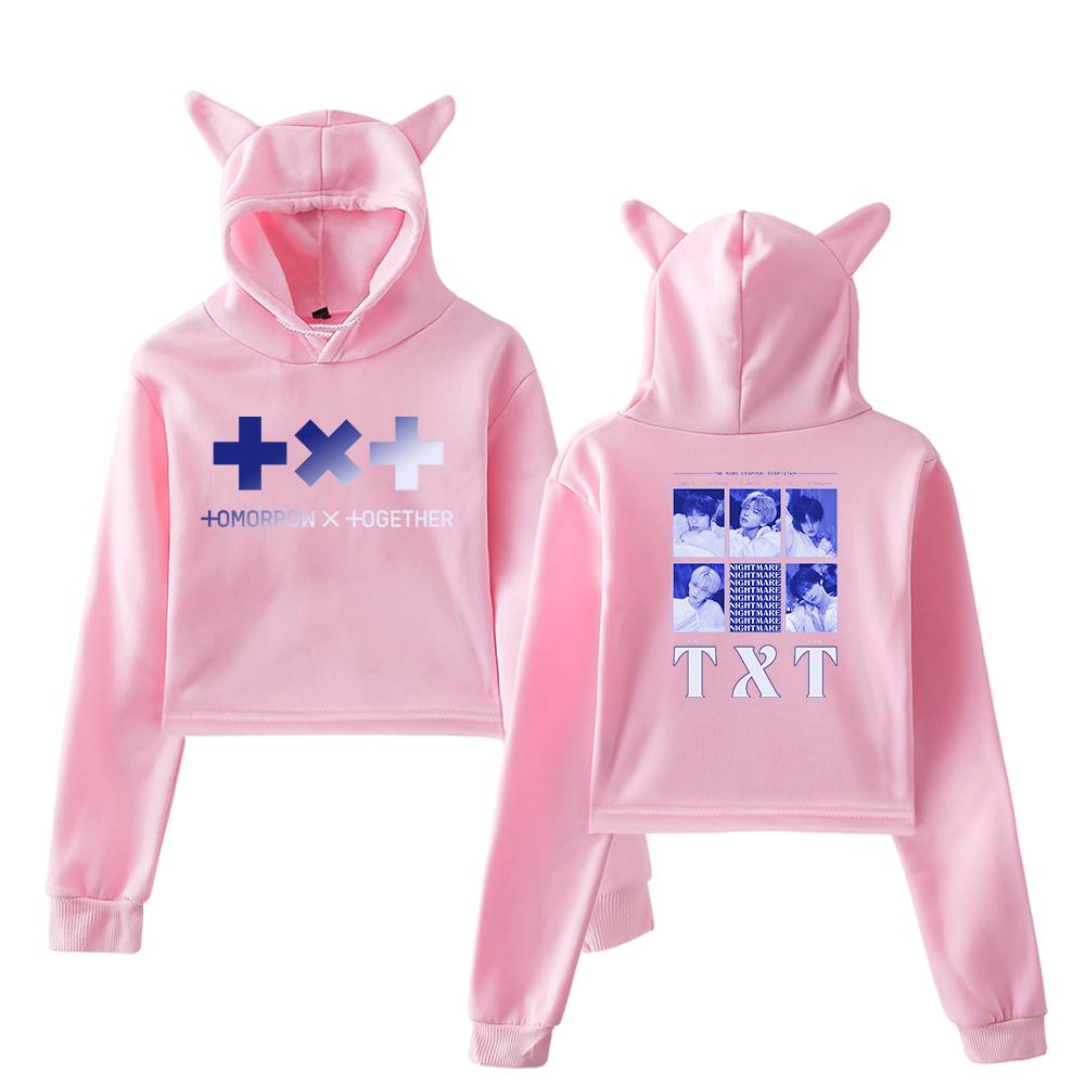 TXT Cropped Hoodie #4 - Image 5