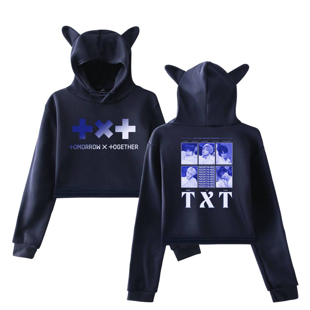 TXT Cropped Hoodie #4 - Image 3