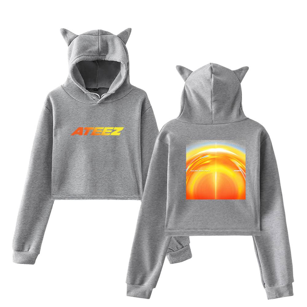 Ateez Cropped Hoodie #1 - Image 4