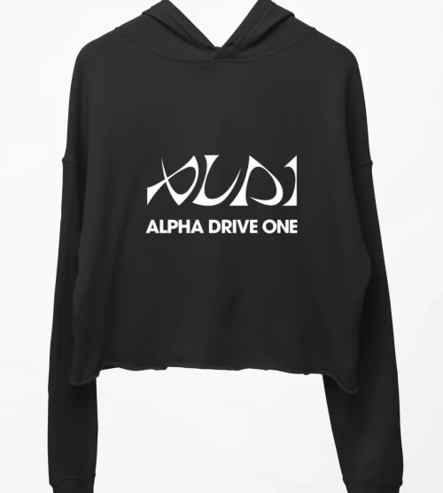 ALPHA DRIVE ONE Group Portrait Cropped Hoodie