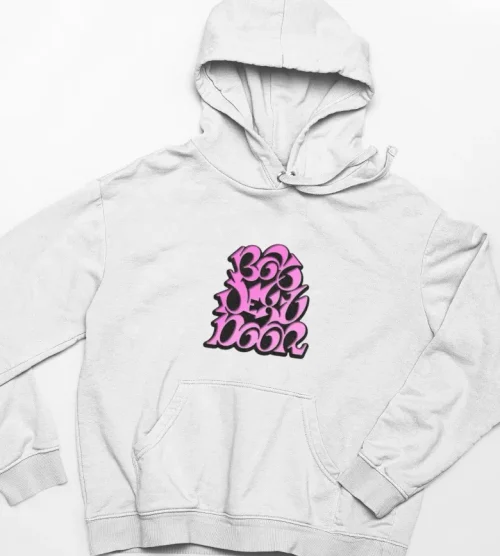 Boynextdoor Pink Bubble Logo Hoodie