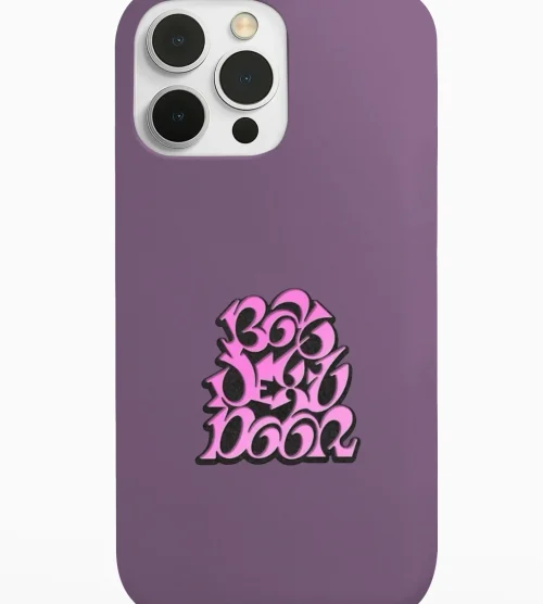 Boynextdoor Pink Bubble Logo Phone Case