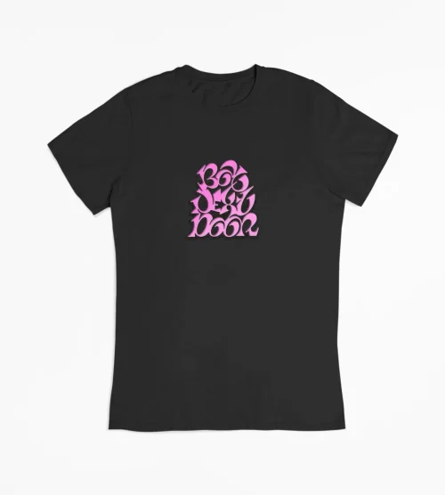 Boynextdoor Pink Bubble Logo T-Shirt