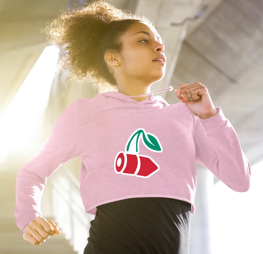 Cherry Bullet Cherry Rush Emblem Cropped Hoodie - Image 11