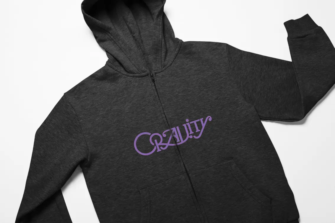 Cravity Cracked Emblem Zip Hoodie - Image 2