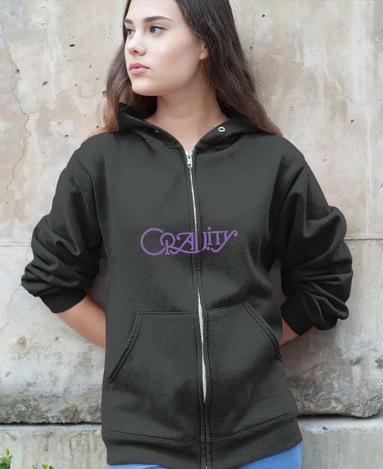Cravity Cracked Emblem Zip Hoodie - Image 7