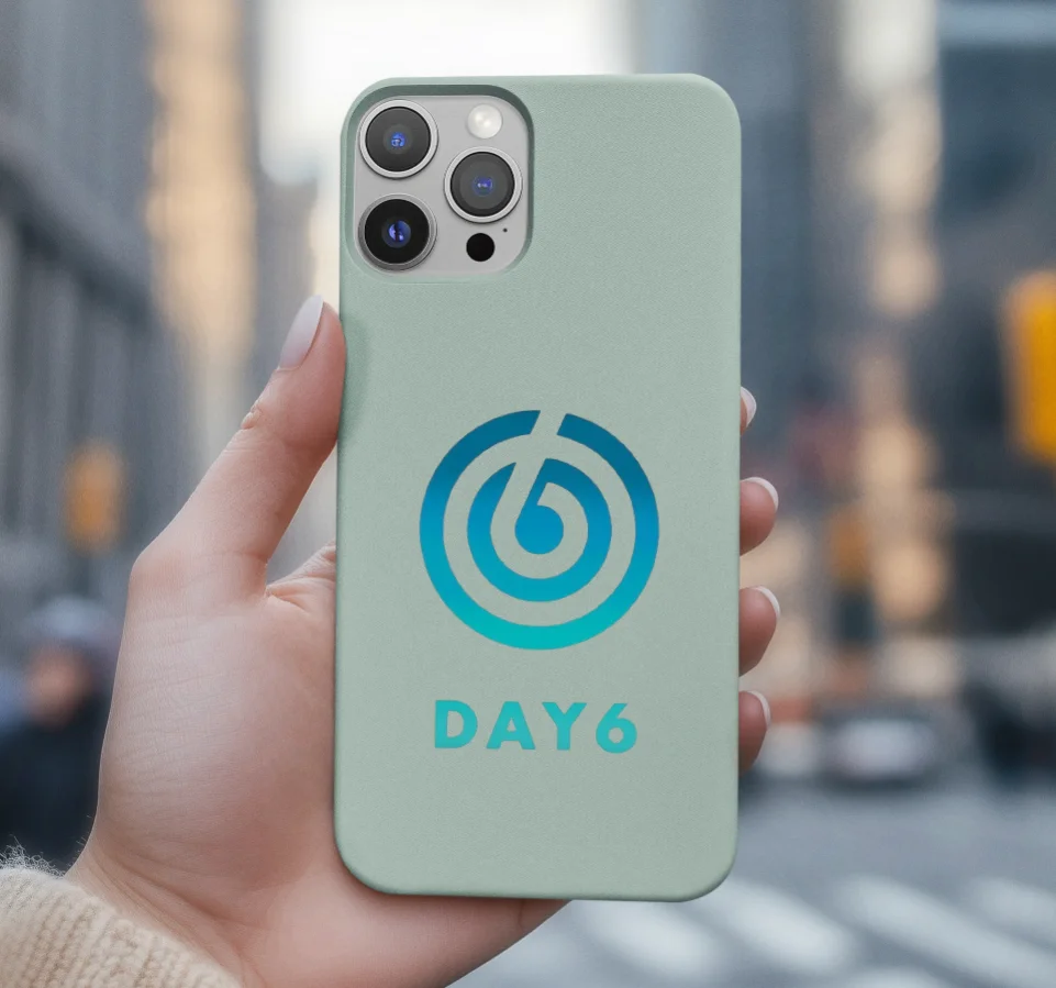 DAY6 Teal Spiral Logo Phone Case - Image 8