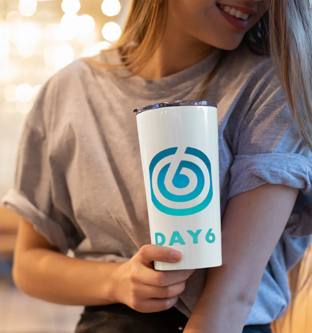 DAY6 Teal Spiral Logo Water Bottle - Image 2