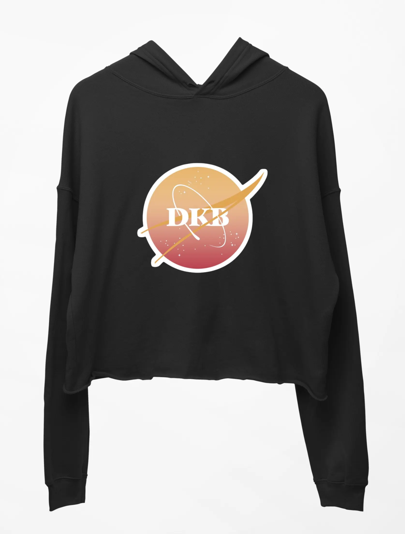 DKB Black Out Cropped Hoodie - Image 2