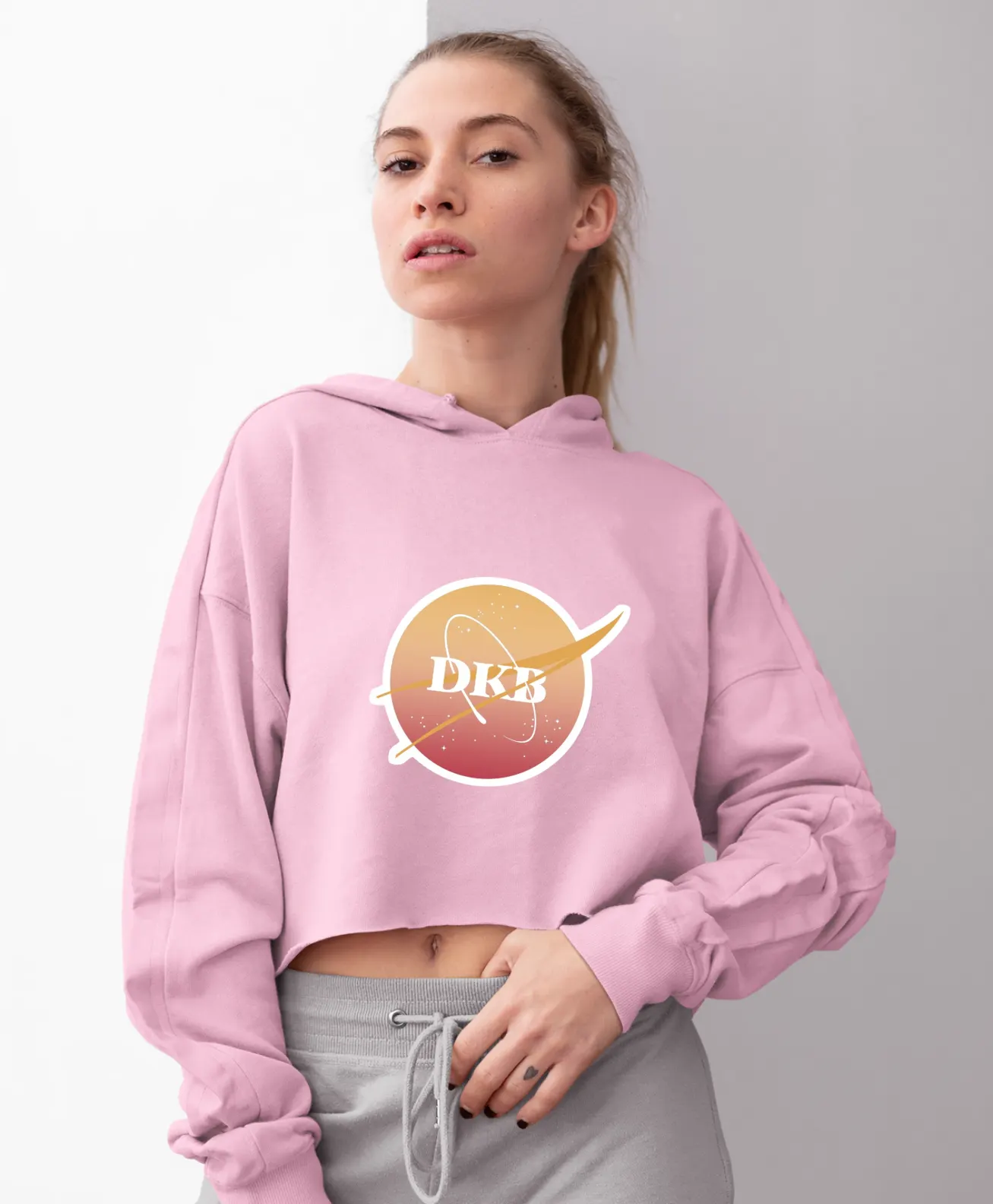 DKB Black Out Cropped Hoodie - Image 12