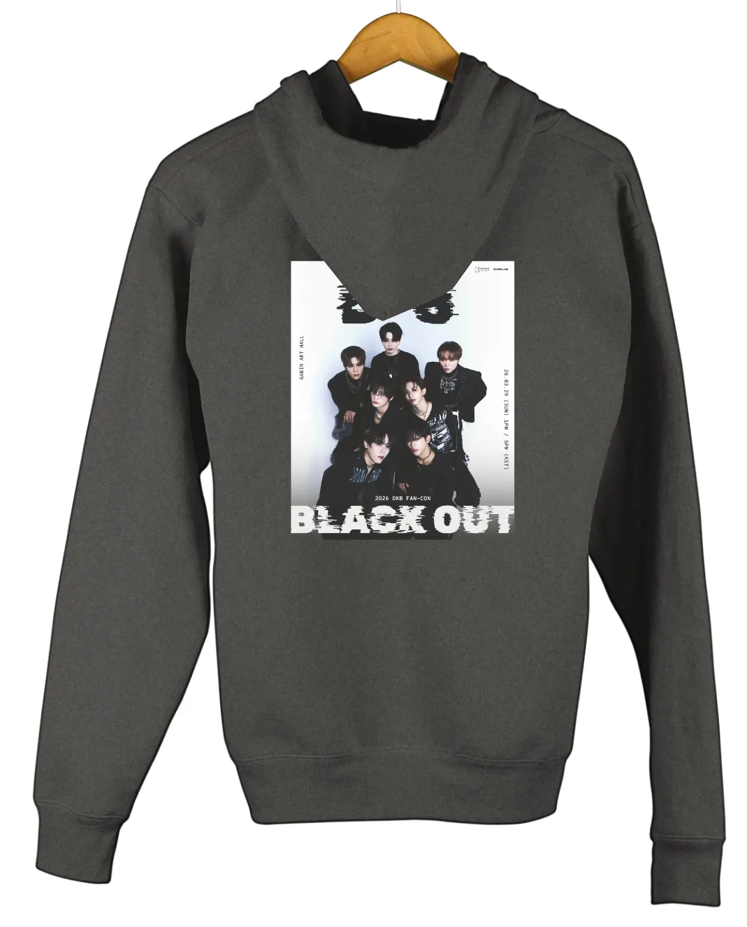 DKB Black Out Zip Hoodie - Image 5