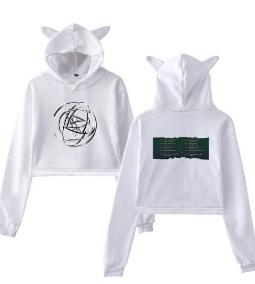 Everglow Tour Dates Cropped Hoodie
