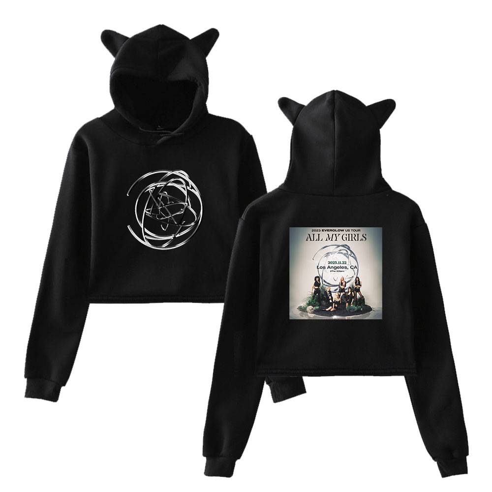Everglow Tour Poster Cropped Hoodie - Image 2