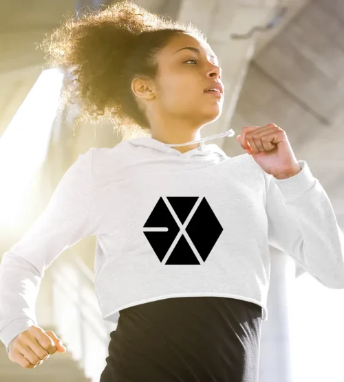 EXO Love Shot 500 Million Cropped Hoodie