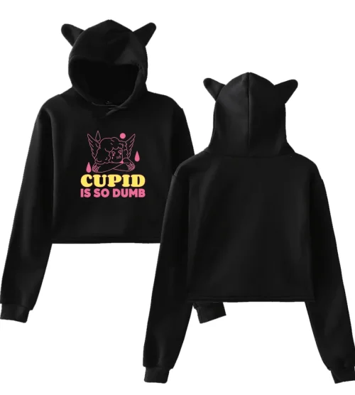 FIFTY FIFTY Cupid Is So Dumb Cropped Hoodie