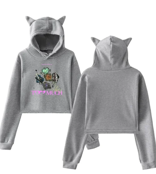 FIFTY FIFTY Too Much Charms Cropped Hoodie
