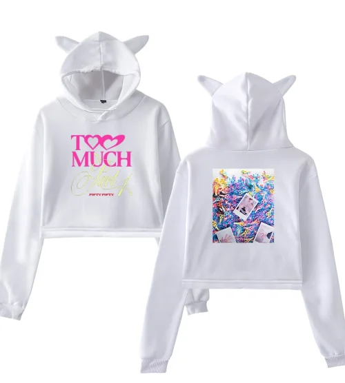 FIFTY FIFTY Too Much Part 1 Cropped Hoodie