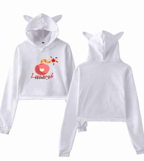 Fromis_9 Love Bomb Cropped Hoodie