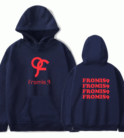 Fromis_9 Red Monogram Hoodie