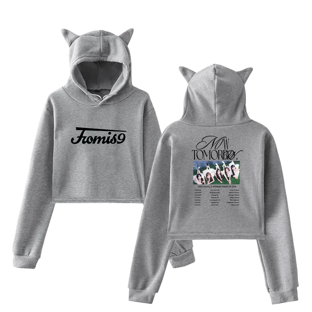 Fromis_9 World Tour USA Cropped Hoodie - Image 4