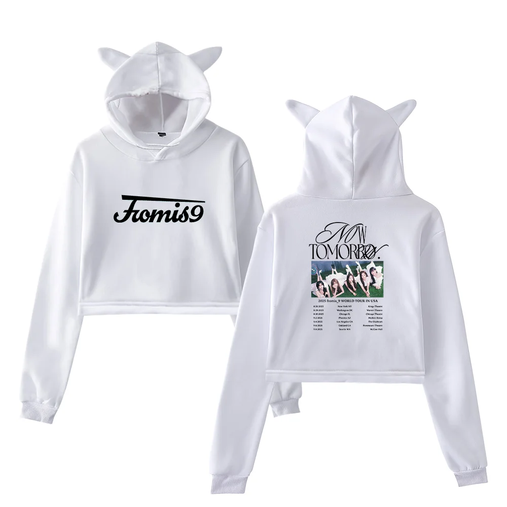 Fromis_9 World Tour USA Cropped Hoodie